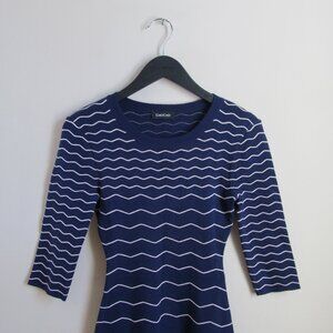 bebe Wavy Striped Knit Dress – Size S